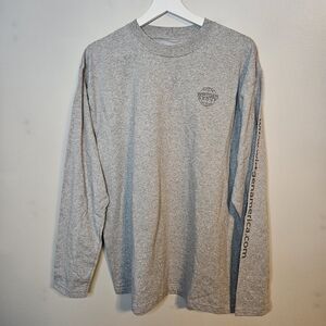 NEW Wirtgen Group Gray Long Sleeve Men's Shirt Large Zorrel Road Work Mineral